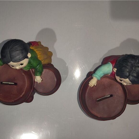 Vintage Koreart pair of two banks - Picture 3 of 4